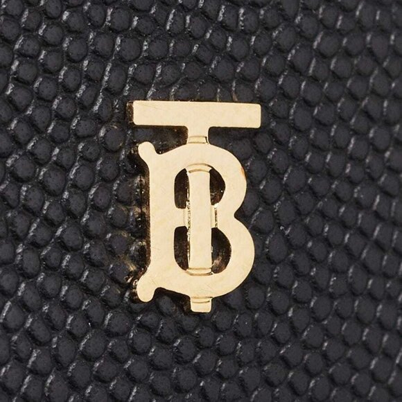 Burberry Black Pebbled Leather Lark TB Compact Wallet - Picture 5 of 11